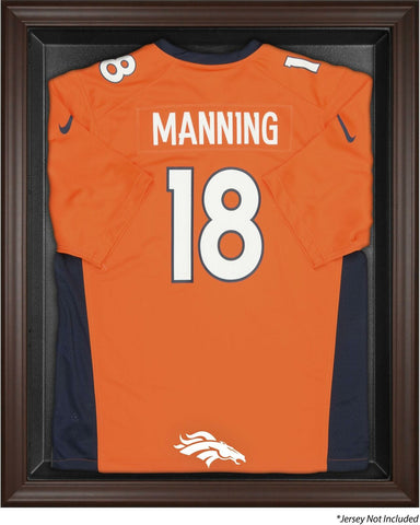 Broncos Brown Framed Logo Jersey Display Case-Fanatics Authentic