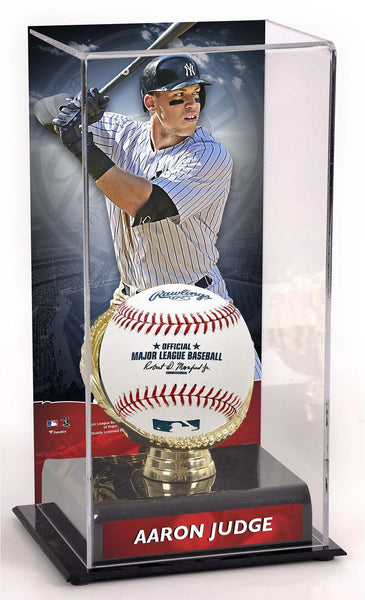 Aaron Judge Yankees Display Case & Gold Glove Holder Authentic