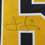 Framed Autographed/Signed Jaromir Jagr 33x42 Pittsburgh Black Jersey JSA COA