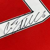 Framed Autographed/Signed Cristiano Ronaldo 33x42 Red 2008 Jersey BAS COA/LOA