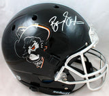 Barry Sanders Autographed Oklahoma State F/S Schutt Black Helmet *Front-BAW Holo