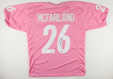 Anthony McFarland Signed Pittsburgh Steelers Breast Cancer Jersey (Beckett COA)