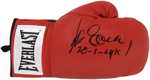 Gerry Cooney Signed Everlast Red Boxing Glove w/28-3, 24 KO's - (SCHWARTZ COA)