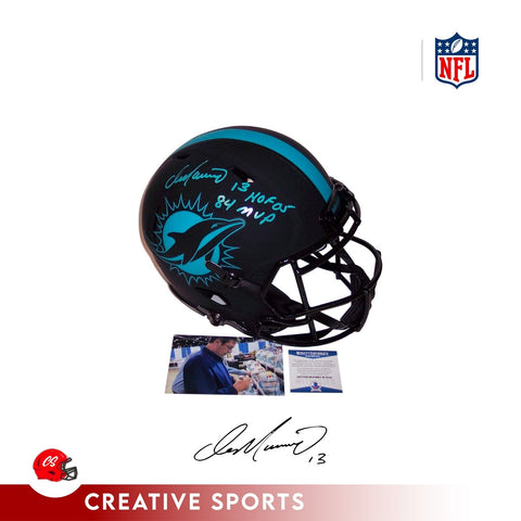 Dan Marino Autographed Hand Signed Riddell Miami Dolphins Eclipse Speed Full...
