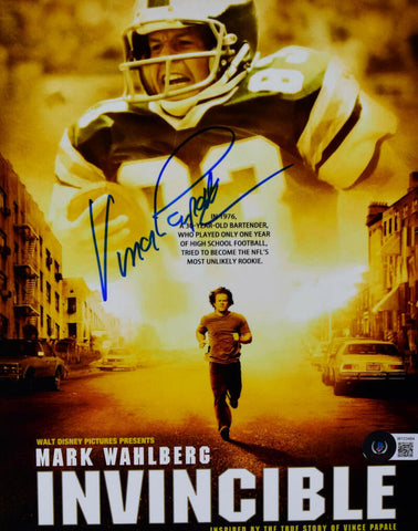 Vince Papale Autographed Eagles 8x10 Movie Poster Photo- Beckett W Hologram