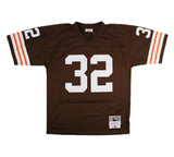 Jim Brown Signed Cleveland Browns Mitchell and Ness Brown Jersey