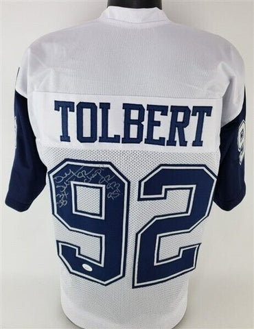 Tony Tolbert "3x SB Champs 92, 93, 95" Signed Dallas Cowboys Jersey (JSA COA) DE