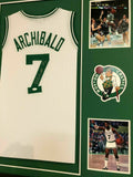 Nate Archibald Signed Boston Celtics 34x42 Framed Jersey (JSA COA) 1981 Champs