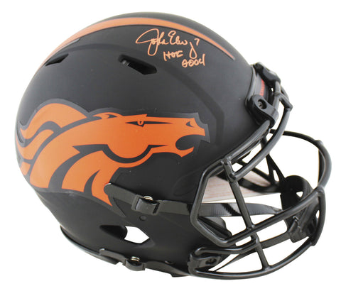Broncos John Elway "HOF 04" Signed Eclipse Proline F/S Speed Helmet BAS Witness