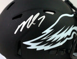 Michael Vick Autographed Eagles Eclipse Speed Mini Helmet- JSA W Auth *Silver