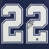 FRMD Emmitt Smith Cowboys Signed Navy Mitchell&Ness Auth 1995 Throwback Jersey