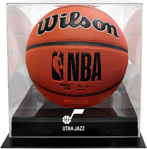 Utah Jazz Blackbase Logo Basketball Display Case
