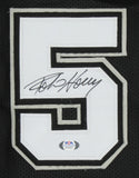 Robert Horry Signed Spurs Jersey (PSA COA) San Antonio 7xNBA Champion / Forward