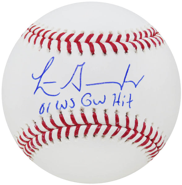 Luis Gonzalez Signed Rawlings Official MLB Baseball w/01 WS GW Hit -SCHWARTZ COA