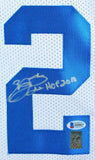 Triplets Aikman Irvin Smith Autographed White Pro Style Jersey- Beckett W Auth