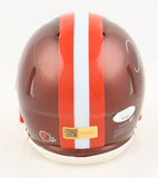 Eric Metcalf Signed Cleveland Browns Flash Alternate Speed Mini Helmet (JSA COA)