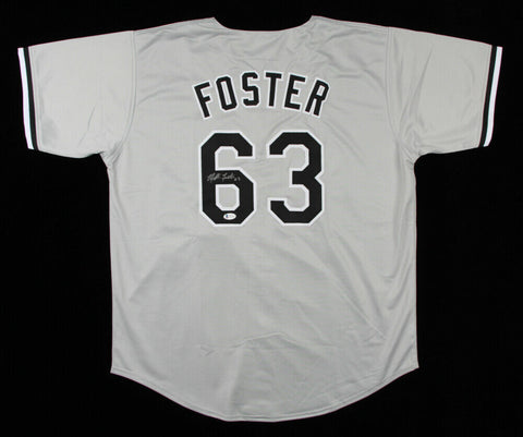 Matt Foster Signed Chicago White Sox Road Jersey (Beckett COA) Rookie Releiver