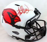 Kurt Warner Autographed Cardinals Lunar Speed F/S Helmet- Beckett W *Red