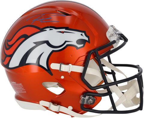 Russell Wilson Denver Broncos Signed Riddell Flash Alternate Speed Helmet
