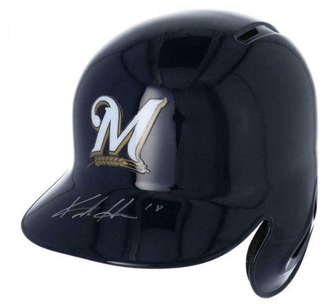 KESTON HIURA Autographed Milwaukee Brewers Batting Helmet FANATICS