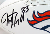 Javonte Williams Autographed Denver Broncos Logo Wilson Football-Beckett W Holo