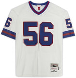 FRMD Lawrence Taylor Giants Signed White Mitchell & Ness Jersey w/HOF Ins