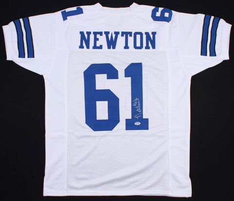 Nate Newton Signed Dallas Cowboys White Jersey (PSA COA) 3xSuper Bowl Champion