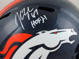 John Lynch Autographed Broncos F/S Speed Helmet w/ HOF- Beckett W *White