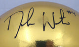 Deshaun Watson Autographed Gold Clemson Champ Football (Smudged) Beckett I41472