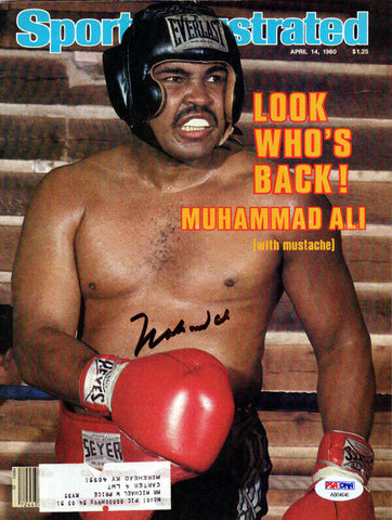Muhammad Ali Autographed Signed Sports Illustrated Magazine PSA/DNA #AB04640