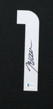JOHN WALL (Rockets black TOWER) Signed Autographed Framed Jersey Beckett