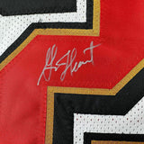 Framed Autographed/Signed Garrison Hearst 33x42 White Football Jersey JSA COA