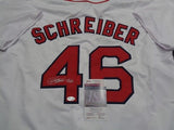 John Schreiber Signed Boston Red Sox Jersey (JSA COA) Bosox Pitcher