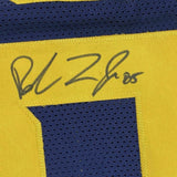 FRAMED Autographed/Signed ROBERT TONYAN 33x42 Retro Blue Jersey BAS COA