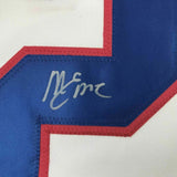 FRAMED Autographed/Signed MIKE ERUZIONE 33x42 White USA Hockey Jersey JSA COA