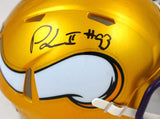 Patrick Jones Autographed Minnesota Vikings Flash Speed Mini Helmet-BeckettWHolo