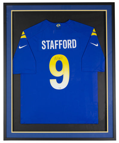 Matthew Stafford Signed Framed Los Angeles Rams Nike Football Jersey Fanatics