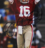 Joe Montana Signed San Francisco 49ers Framed 16x20 NFL Photo - Celebrating