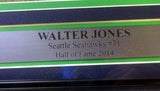 WALTER JONES AUTOGRAPHED FRAMED 8X10 PHOTO SEATTLE SEAHAWKS MCS HOLO 100322