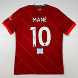 Autographed/Signed Sadio Mane Liverpool Red Soccer Jersey Beckett BAS COA