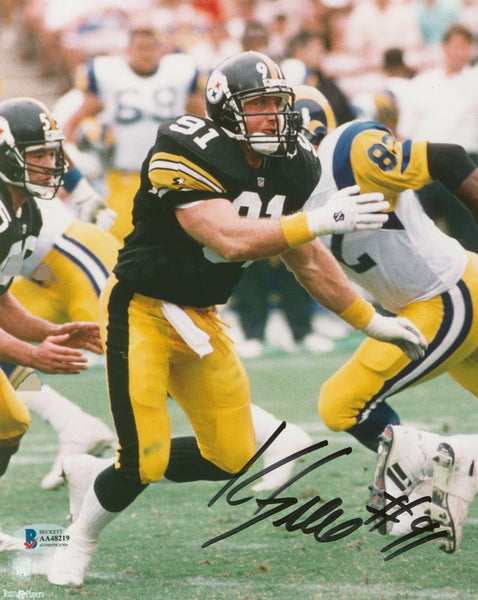 Steelers Kevin Greene Authentic Signed 8x10 Photo Autographed BAS #AA48219