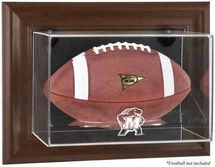 Maryland Terrapins Brown Framed Wall-Mountable Football Display Case - Fanatics