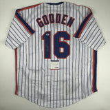 Autographed/Signed DWIGHT DOC GOODEN New York Pinstripe Jersey PSA/DNA COA Auto