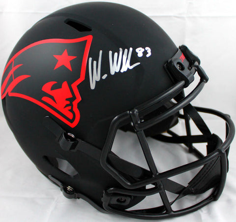 Wes Welker Autographed NE Patriots F/S Eclipse Speed Helmet-Beckett W Hologram