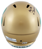 Notre Dame Michael Mayer "2x Insc" Signed Full Size Speed Rep Helmet BAS Witness