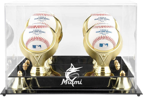 Miami Marlins Golden Classic Four Baseball 2019 Logo Display Case - Fanatics