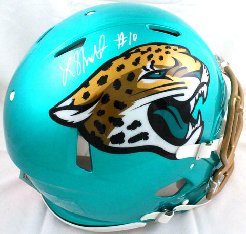 Laviska Shenault Jr Autographed Jaguars F/S Flash Speed Authentic Helmet-BAWHolo