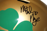 Michael Mayer Signed Note Dame Fighting Irish F/S Shamrock Helmet BAS 38782