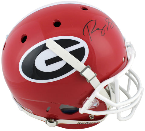 Georgia Roquan Smith Authentic Signed Schutt Full Size Rep Helmet BAS Witnessed