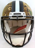 Baker Mayfield Autographed Browns Camo F/S Authentic Helmet - Beckett W *White